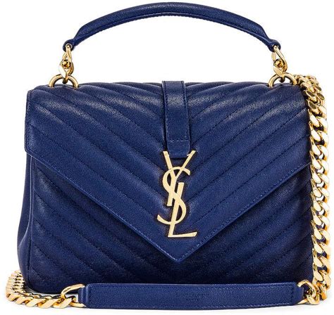 navy blue ysl bag|large navy blue shoulder purse.